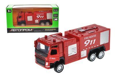 Машина металева 1:72 Volvo Fire Engine, Автопром 67392 67392 фото