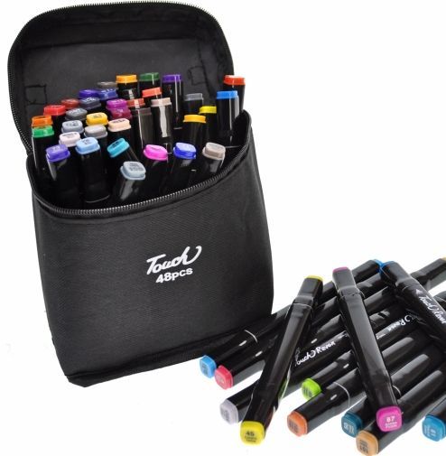 Набір скетч-маркерів 48 кольорів, чохол, Touch Raven, 56567 56567d фото