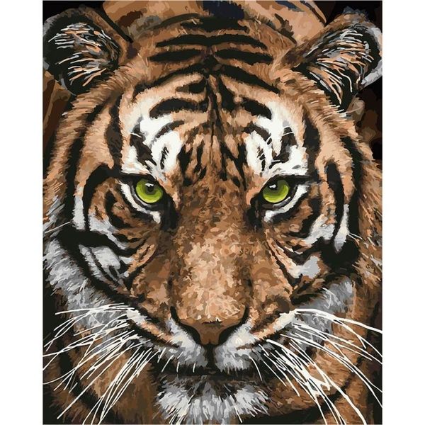 Набір креативної творчості "Картина за номерами. Величний тигр" 40х50 см, Ідейка, КНО4166 КНО4166 фото