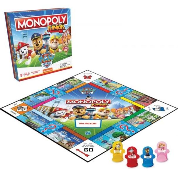 Монополія Щенячий патруль Paw Patrol, українською мовою, WM04163-UKR-6 WM04163-UKR-6 фото