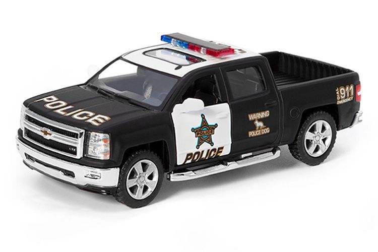 Модель Kinsmart 2014 Chevrolet Silverado (Police), KT5381WP KT5381WP фото