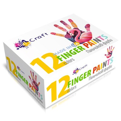 Набір пальчикових фарб 12 кольорів, Artcraft 5025-AC 5025-AC фото