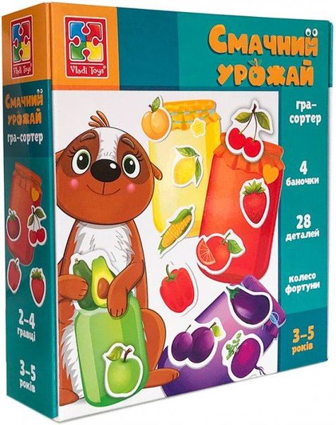 Гра-сортер «Смачний урожай», Vladi Toys, VT1804-41 VT1804-41 фото