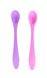Ложечки для годування з довгою ручкою рожева та фіолетова, Baby team, 6101 6101 фото 3