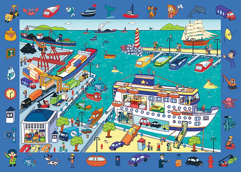 Пазл Trefl із серії Observation + плакат Морський порт, 15536 15536 фото